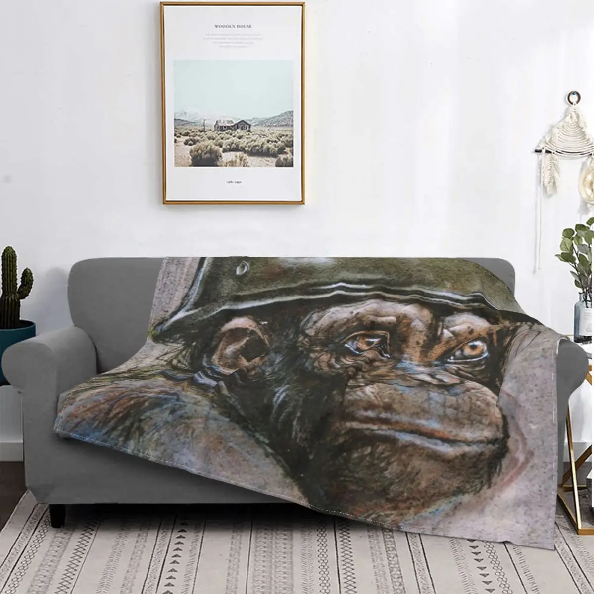 Не кормуйте Monkey Mind ультрамягкое одеяло из микрофлиса