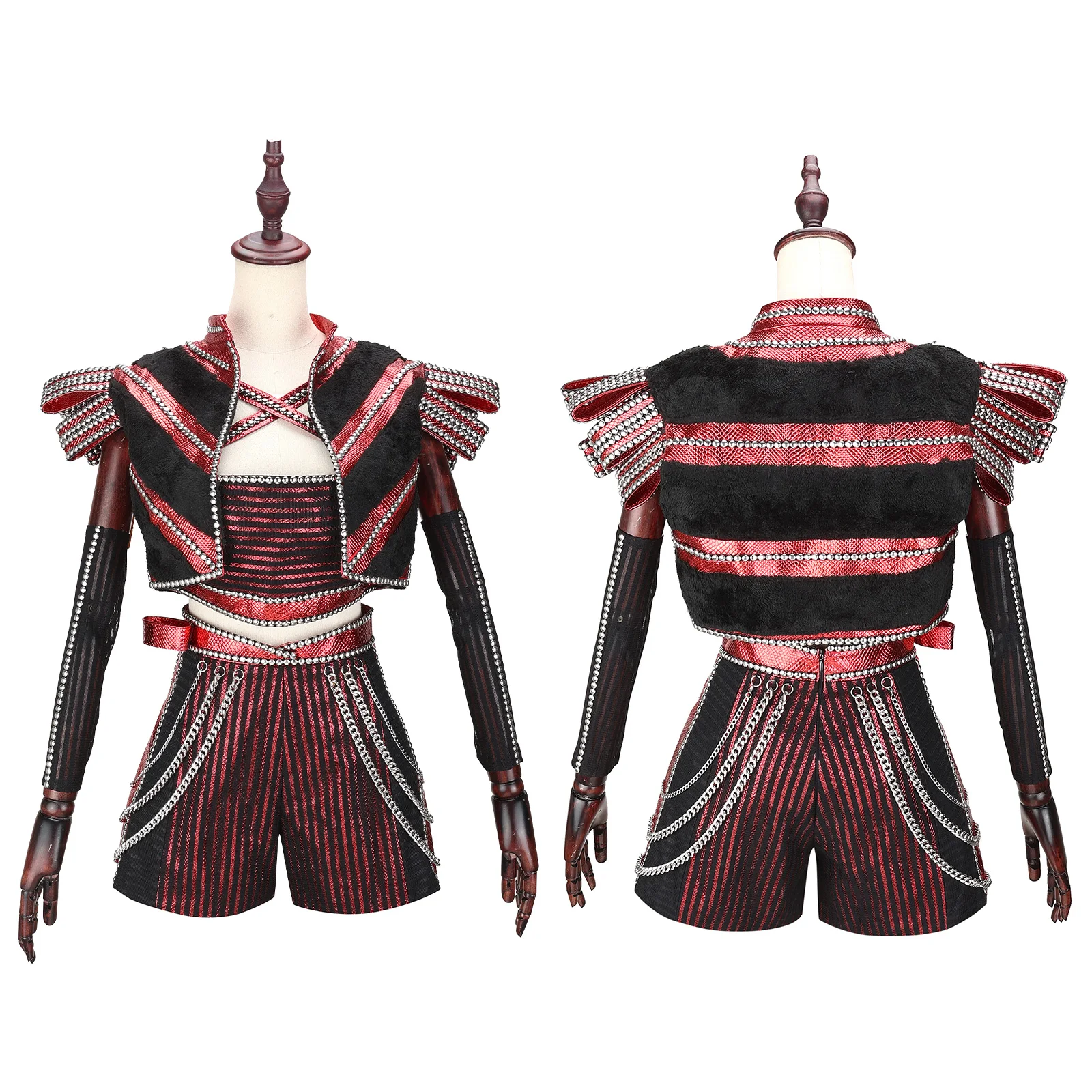 Музыкальный костюм для косплея Анна клопов шесть красных платьев сексуальный