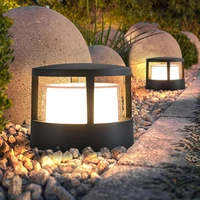 12w led lawn lamp outdoor waterproof aluminum pillar lamps courtyard villa fence post lights landscape pathway lawn light