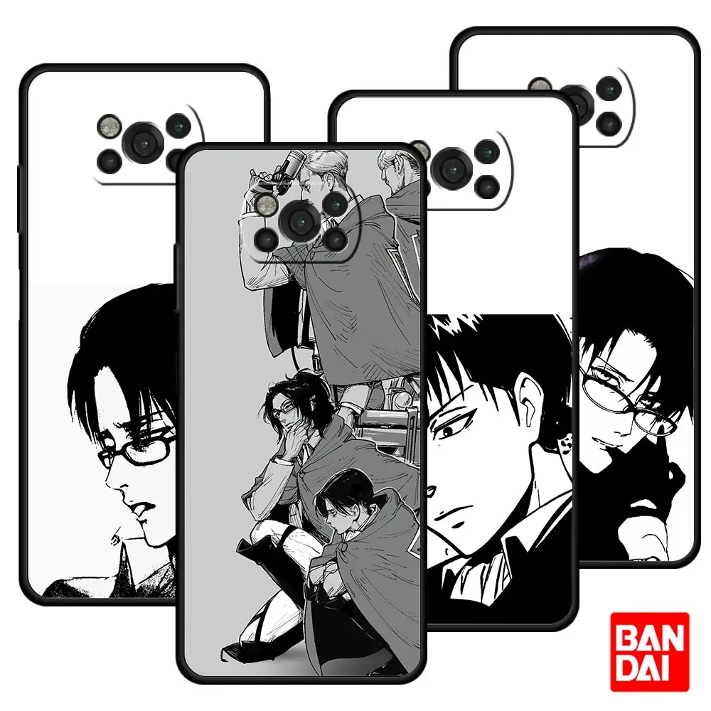 

Attack On Titan Levi Anime Black Case for Xiaomi Mi Poco X3 NFC F3 Redmi Note 9s 9 9A 9C 8 10 11 9T 8T 10T K40 Pro Plus Cover