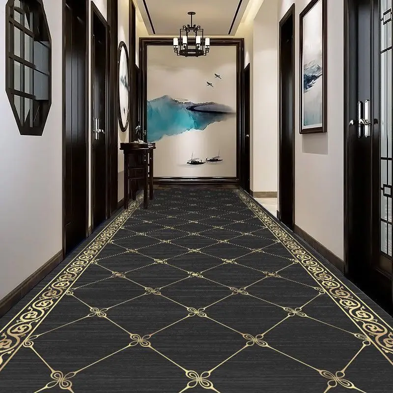 

European Style Carpet Corridor Hallway Longe Area Rugs Stairway Runners Customizable 2M/3M Floor Mat Home Porch Entry Doormat