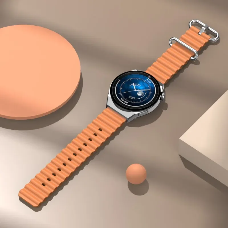 Силиконовый ремешок для Samsung Galaxy Watch 7/6/4/5-Pro/active 2/6-4 цвет в ассортименте