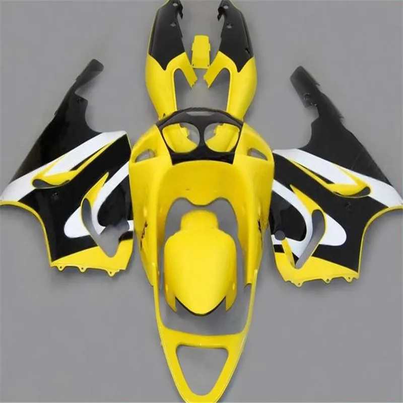 

Free Custom fairing kits for KAWASAKI Ninja ZX7R 1996 1997-2003 yellow motorcycle sport racing fairings kit ZX 7R 96-03 bodywork