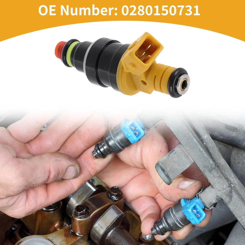 Фото 8 топливных форсунок для Ferrari 348 Mondial T V8 3.4L 89-95, артикул 0280150731 130968 №2