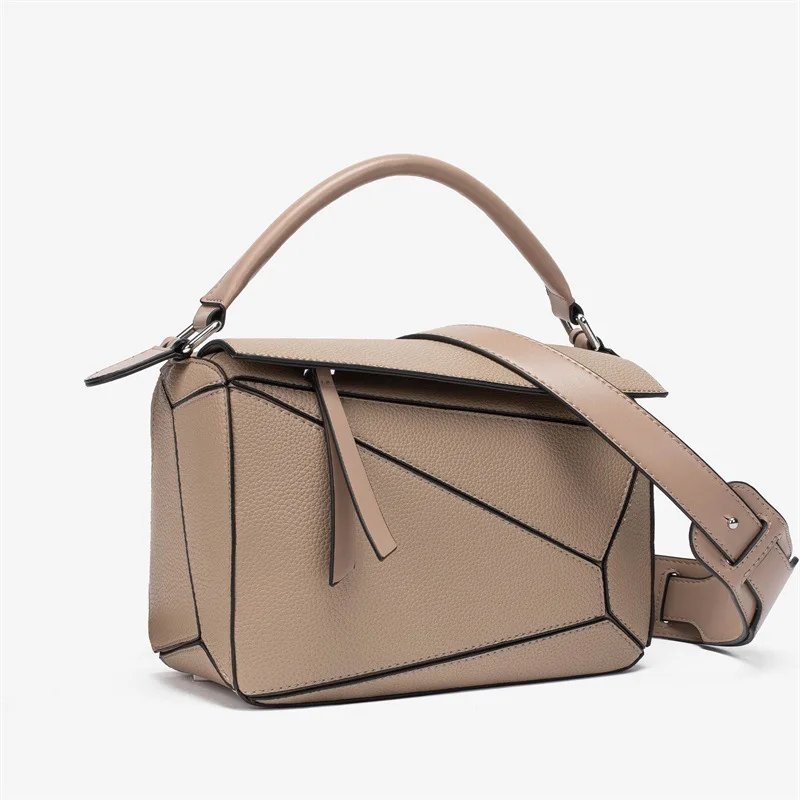 

SUMAITONG Women's Puzzle Mini Bag Classic Geometric Shoulder Bag Solid Color Zipper Luxury Bag 2023 New Designer Top Quality Bag