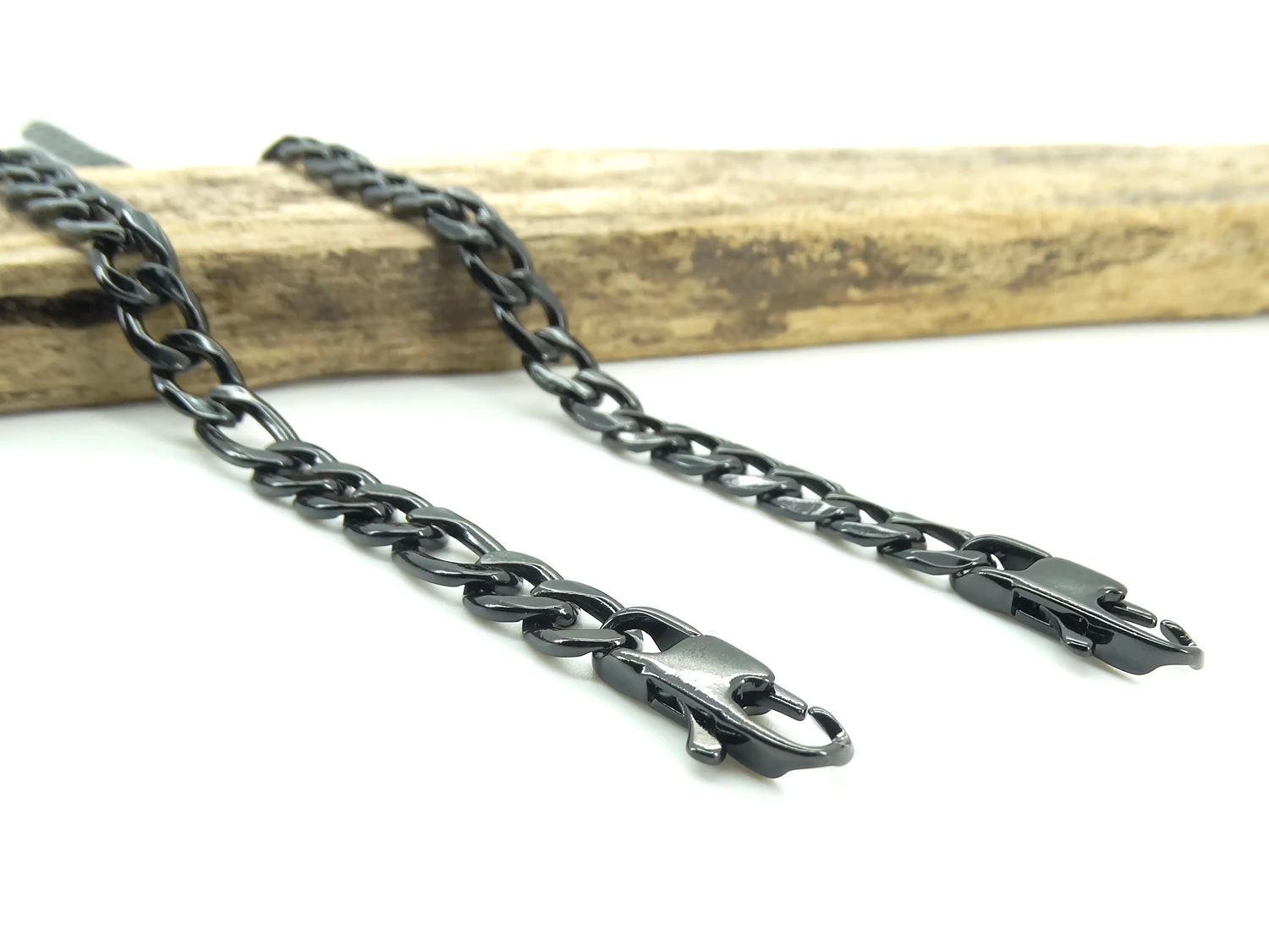 Браслет Figaro Bnagle из нержавеющей стали для мужчин и женщин Классическая цепь