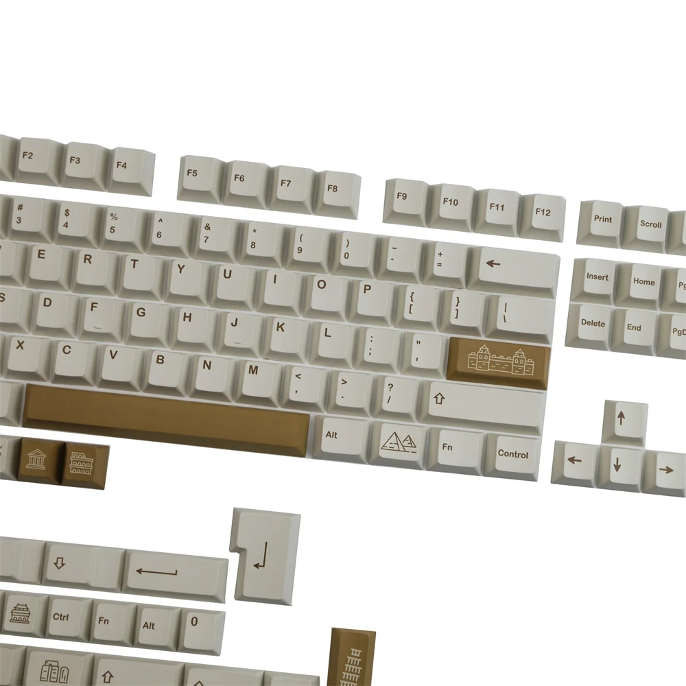 Механическая клавиатура Keycap 142 клавиши Cherry Profile GMK полный набор клавиш ISO Enter для GH60