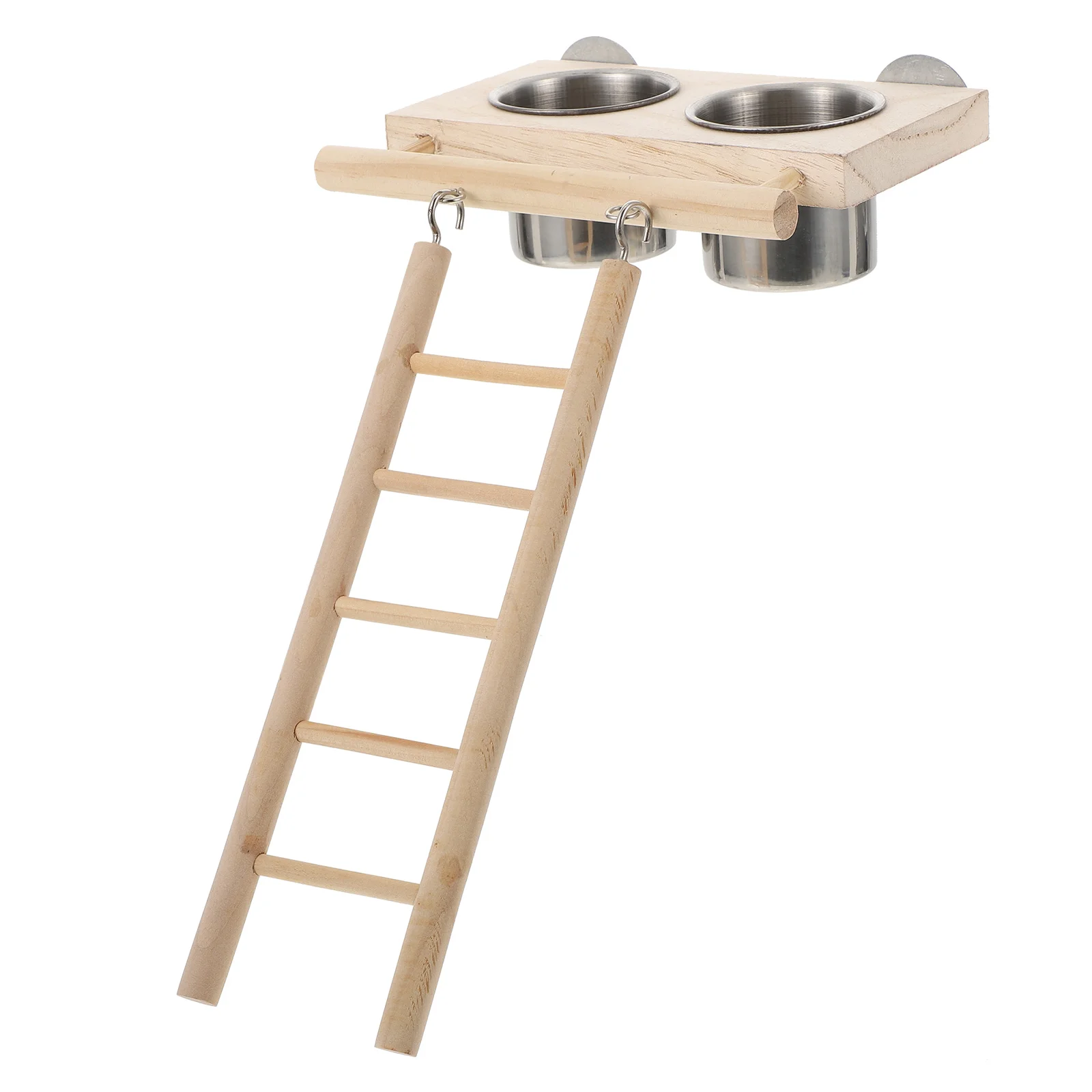 

1 Set Practical Creative Portable Ladder Climbing Feeder for Bird Parrot Pets