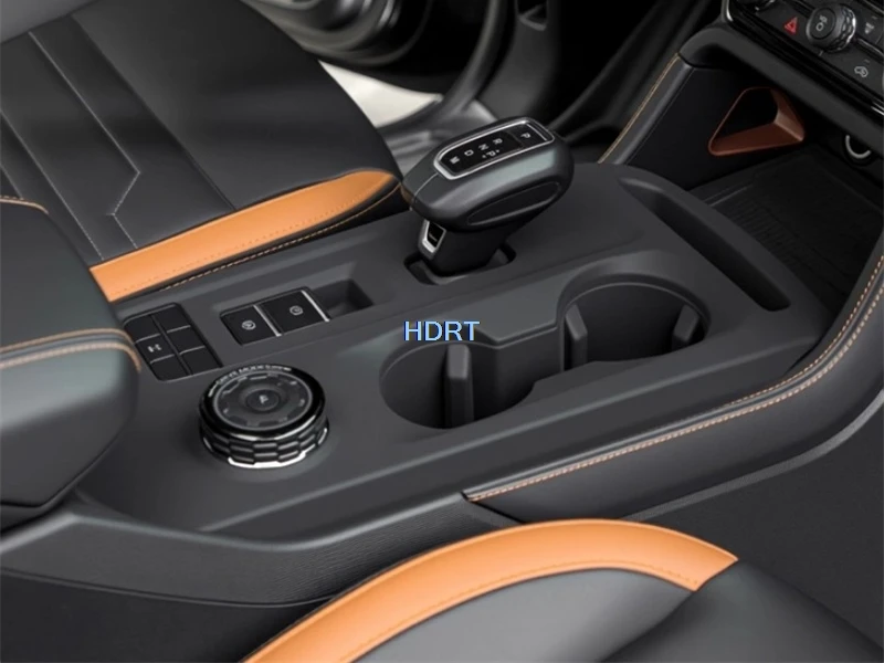 Фото Для Ford Ranger T9 2023 + автомобильный стиль, центральное управление, коврик для переключения передач, дверная ручка, коврик для хранения, стеклянный переключатель, аксессуары для интерьера №4