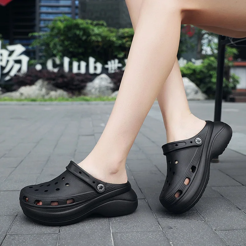

2022 Summer New Chunky Sandals for Women Outdoor High Cool Slippers Women Comfortable Non-slip Beach Shoes