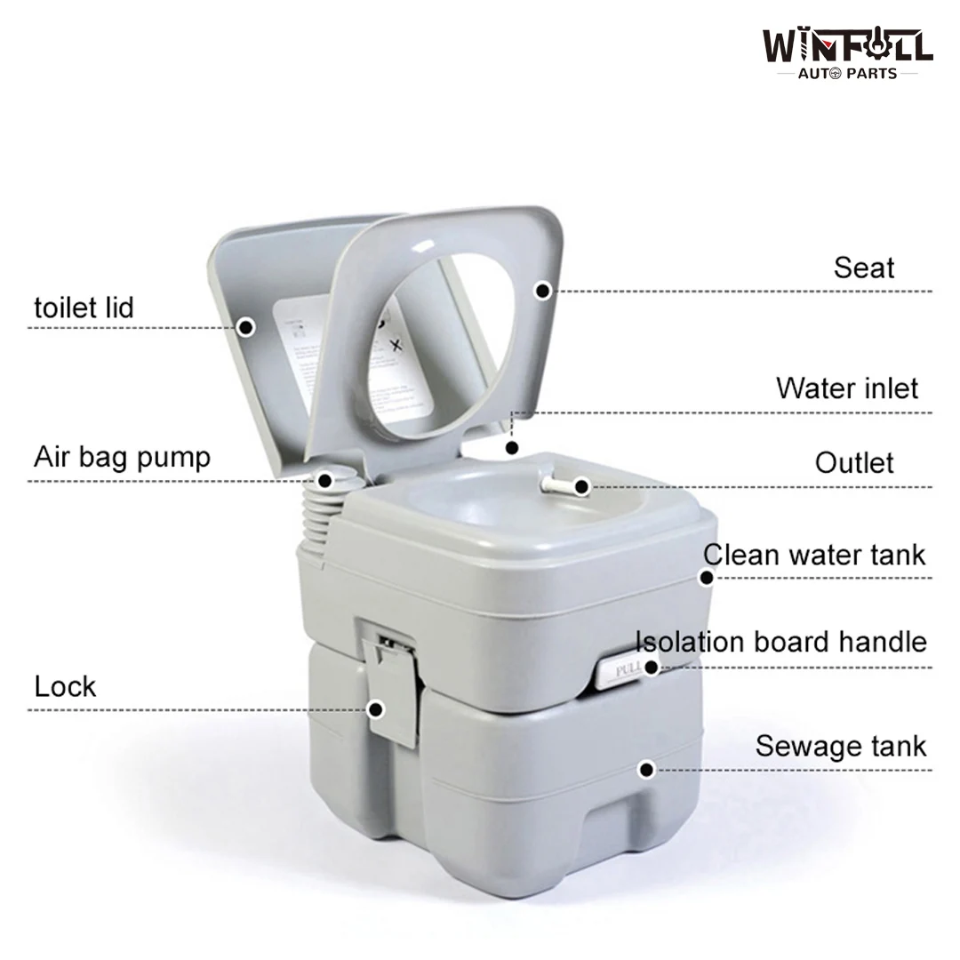 Portable Toilet 5 Gallon 20L Outdoor Camping Toilet Potty Traveling Road Tripping Camping Car Mobile Seat Toilet enlarge