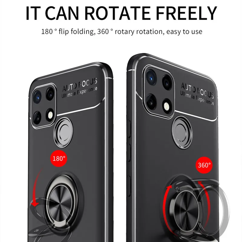 For Realme C21Y Case Cover For OPPO Realme C21Y Capas Soft Ring Magnetic Holder For Cover Realme GT Neo 2 GT 2 C25Y C21Y Fundas