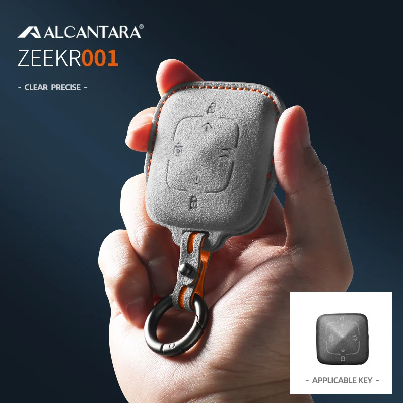 

Алькантара для ZEEKR 009, замшевый ключ, умный Автомобильный ключ Bluetooth, набор автомобильных ключей высшего класса, аксессуары для автомобильных ключей