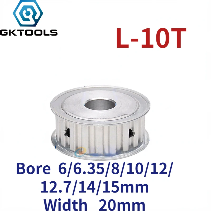 

AF type 10 Teeth two-sided flat L Timing pulley hole 6/6.35/8/10/12/12.7/14/15mm for Width 20mm