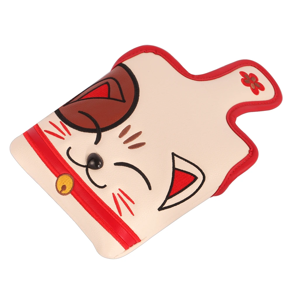 Милая собака кошка вышивка из синтетической кожи магнитная застежка клюшка для