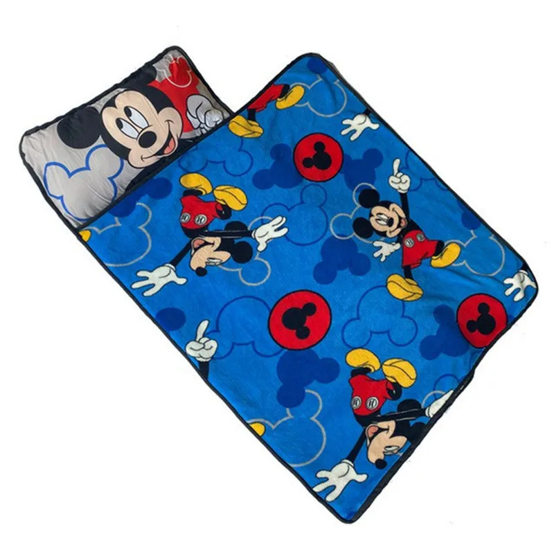 

Disney Sleepsacks Mickey Minnie Polyester Quilt Cover Kindergarten Bag All-In-One Siesta Pad Portable Anti-kick Sleeping Bag