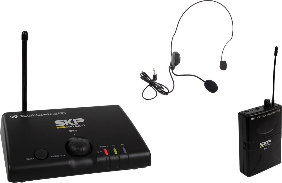 

WIRELESS MICROPHONE UHF HEADSET MINI-V