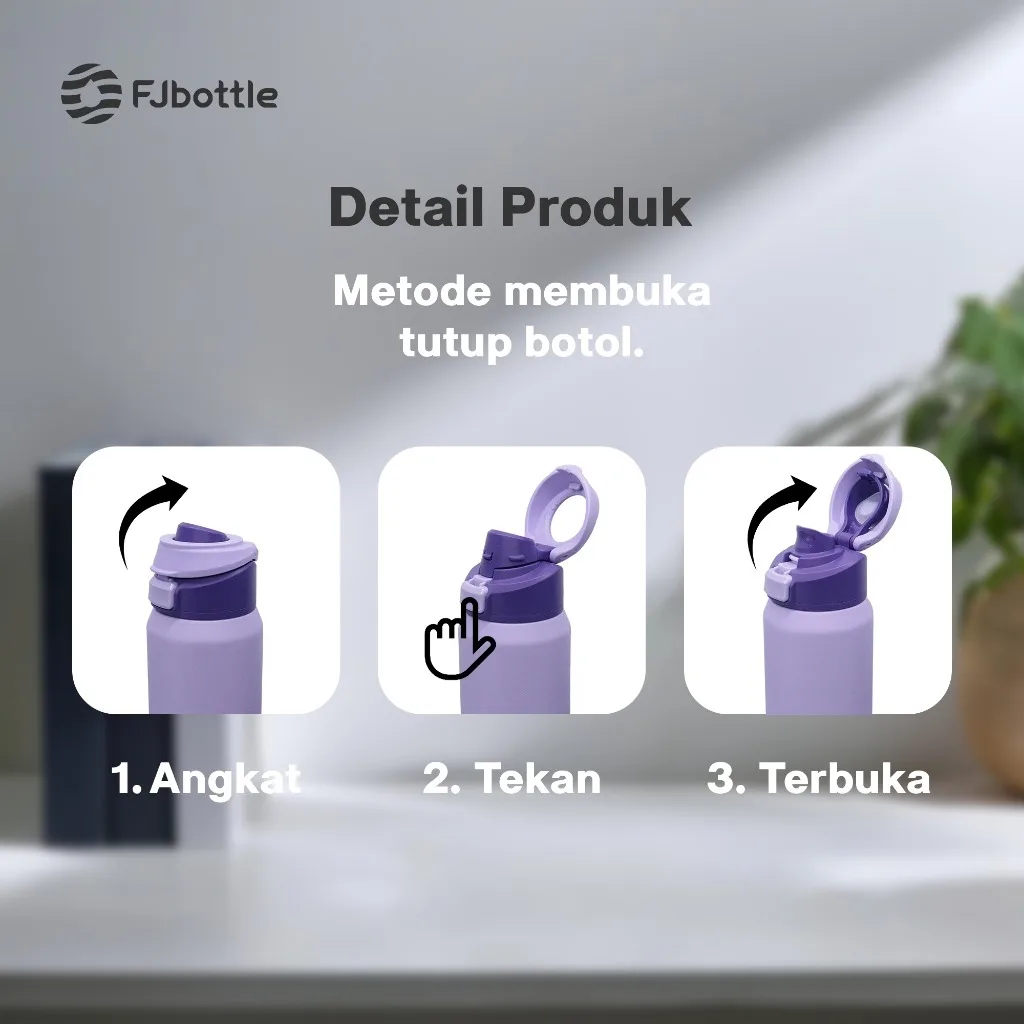 Магнитный изолированный термос FEIJIAN из нержавеющей стали Спортивная бутылка для