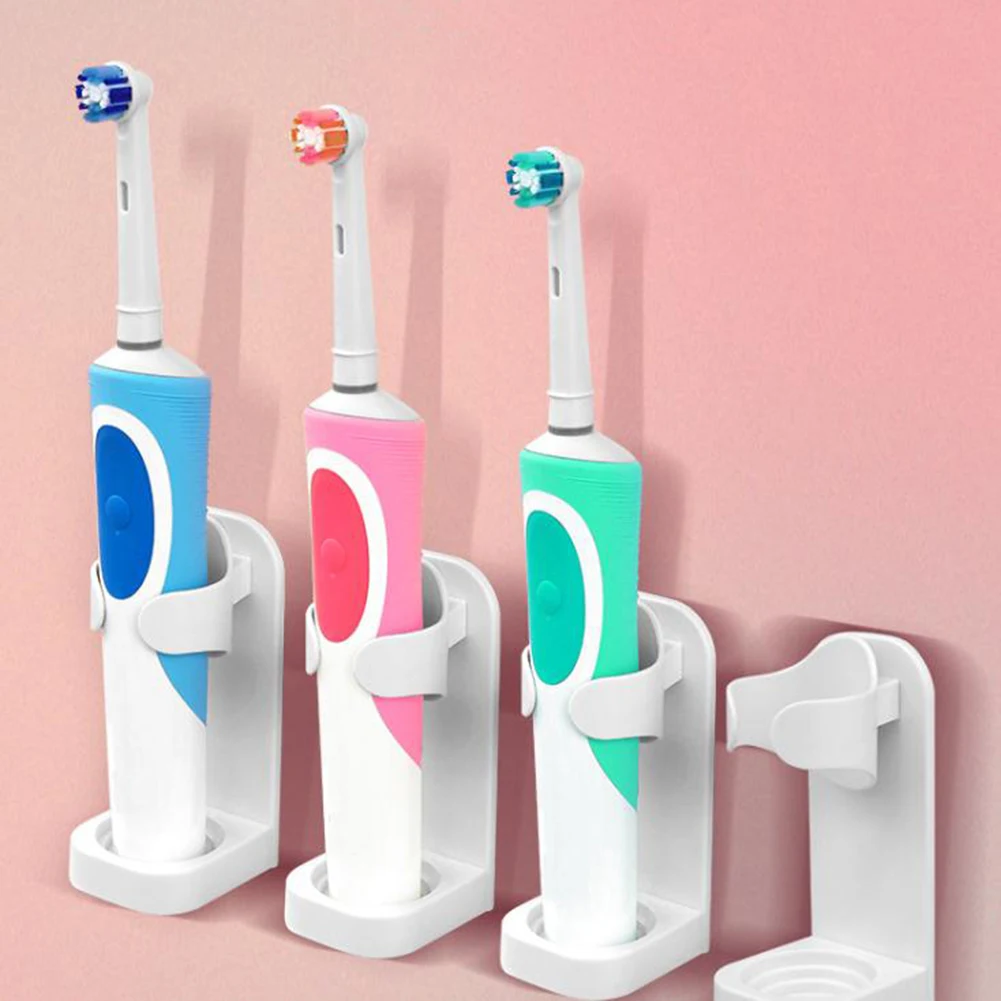 

1pc Toothbrush Holder 5*4.3*10cm Convenient Cleaning Durable Easy To Use Safety And Environmental Wall-Mounted Holder