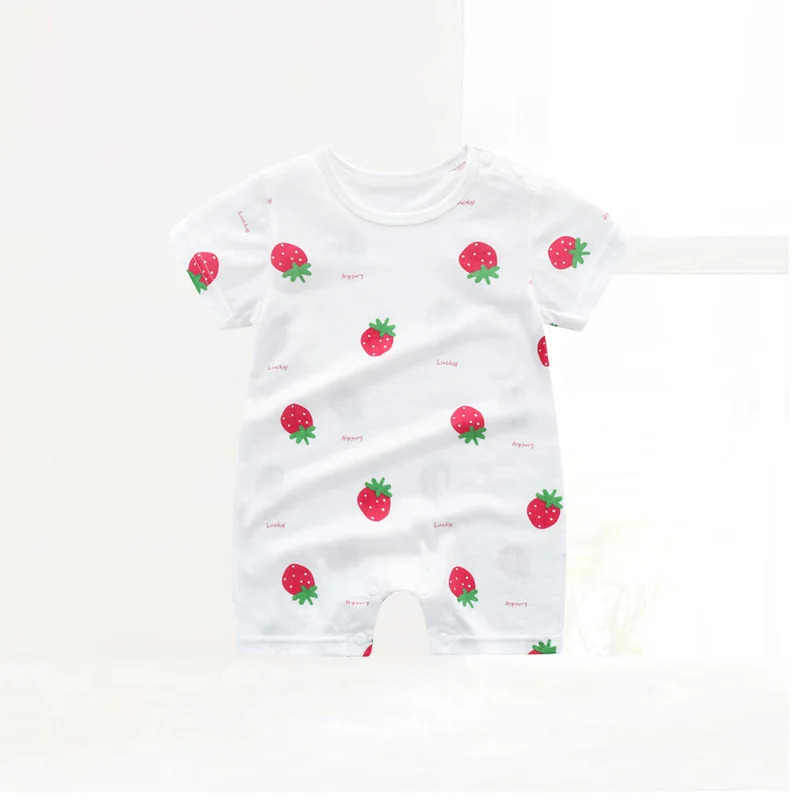 

ZWY1644 baby clothes good quality cotton short sleeve summer girls boys rompers toddler infant 0-24 months clothes
