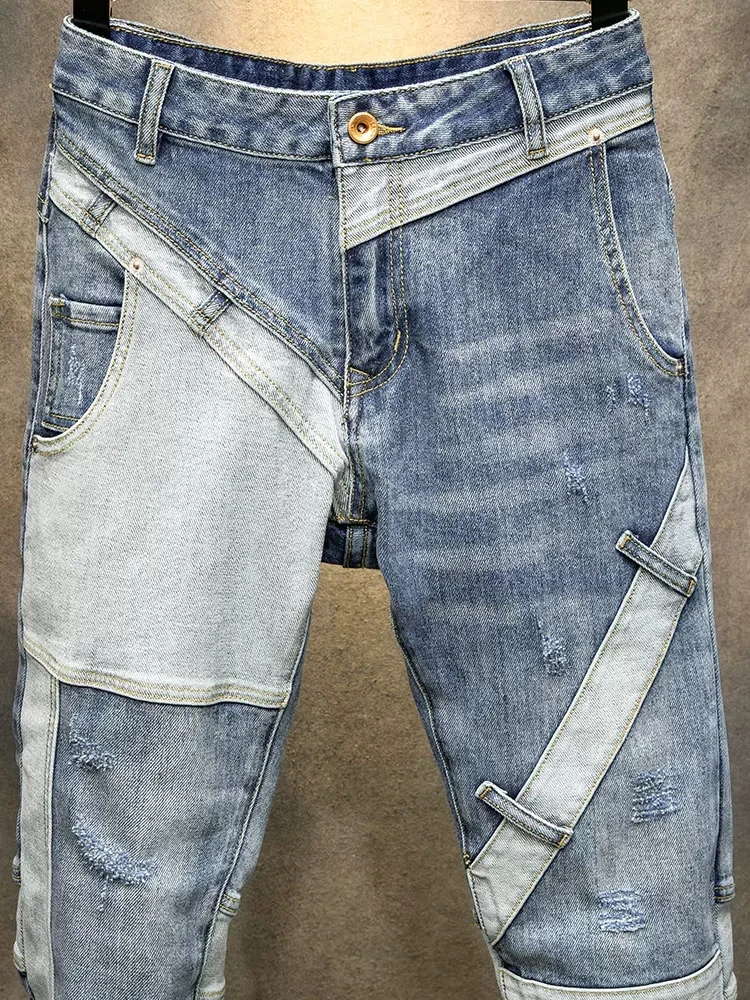 Рисунок 2 - Уличные модные мужские джинсы в стиле ретро