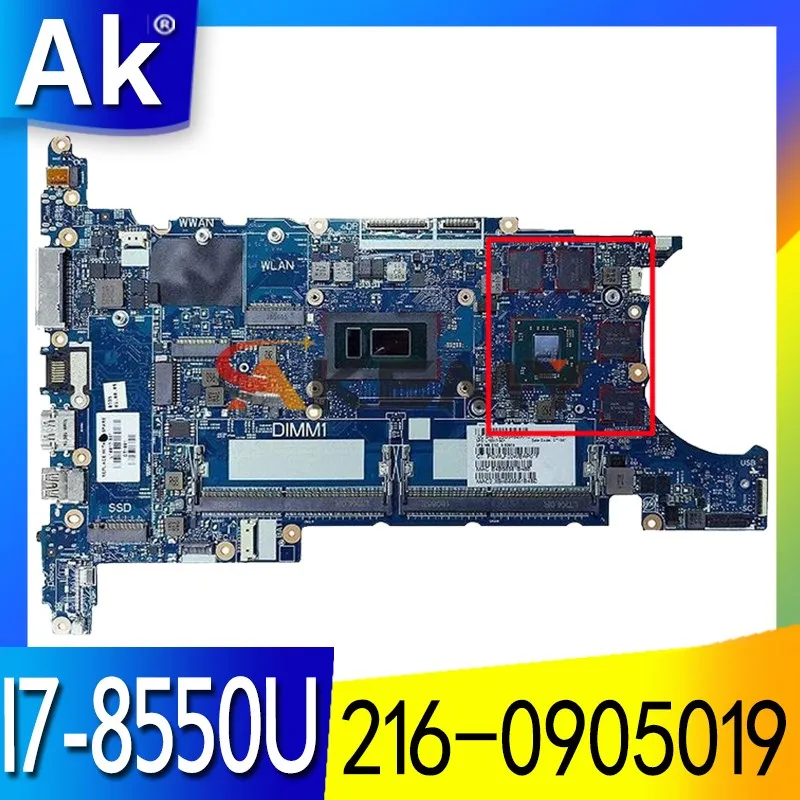 

HSN-I13C 6050A2945601-MB-A01 For HP EliteBook 840 G5 850 G5 ZB15U G5 ZB14U G5 Laptop Motherboard with I7-8550U CPU 216-0905019