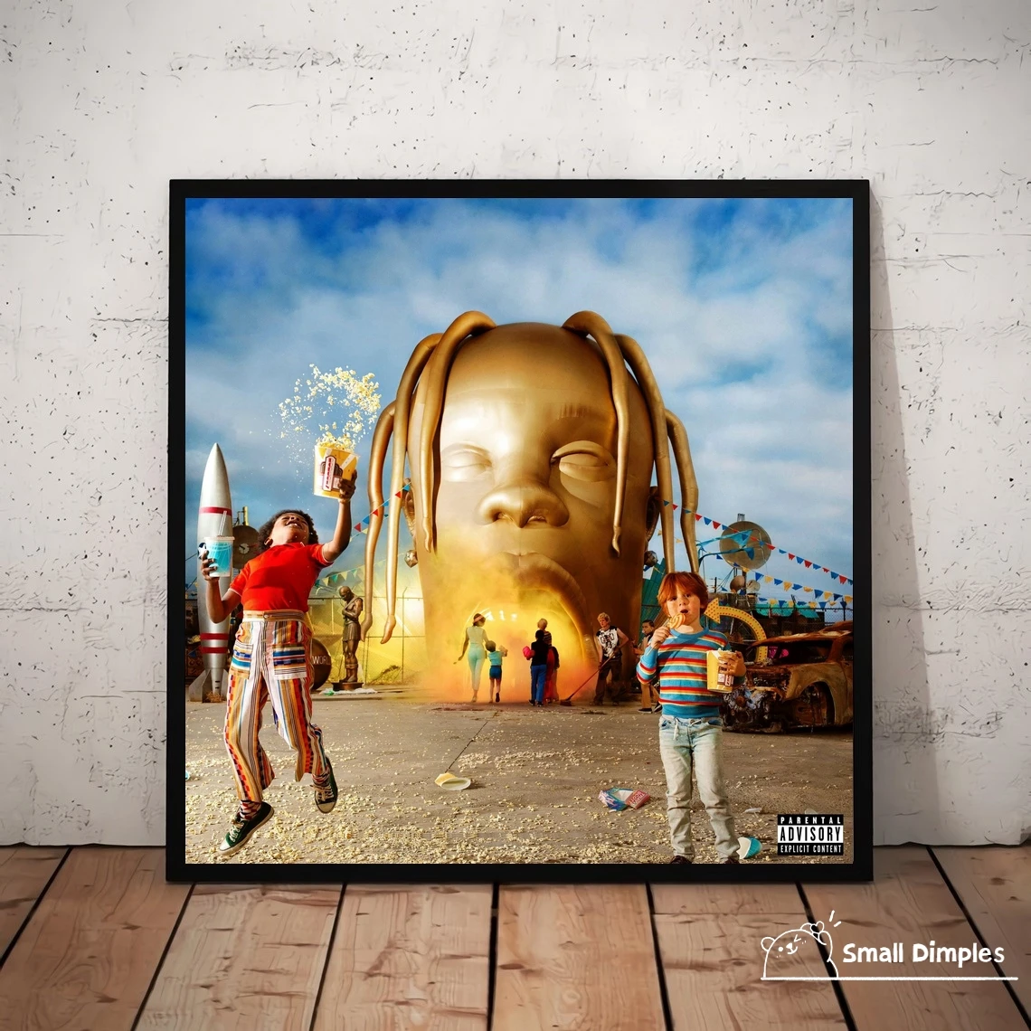 

Travis Scott Astroworld Music Album Cover Poster Canvas Art Print Home Decoration Wall Painting (No Frame)