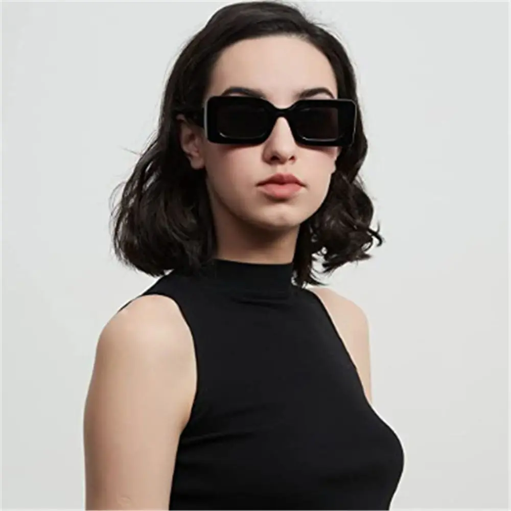 

Trendy Narrow Eyewear Square Frame Sunglasses for Women Ladies Eyewear Rectangle Sunglasses Female Shades