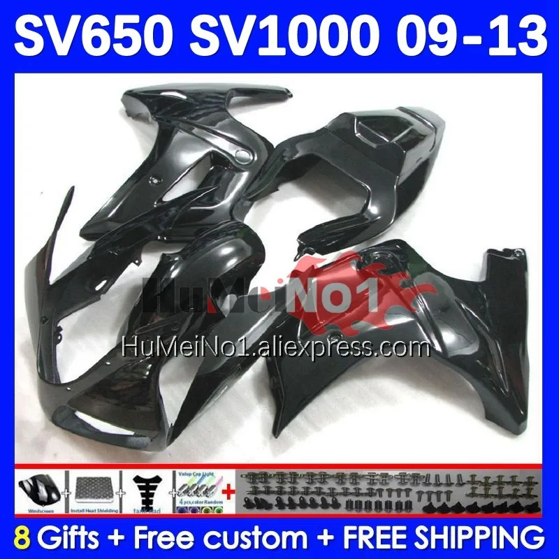 

Обтекатель SV1000S черный глянцевый Для SUZUKI SV650S SV650 SV1000 S 197No.9 SV 650 S 1000 S 03 09 10 11 12 13 2009 2010 2011 2012 2013
