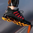 Новинка 2022, мужская спортивная обувь для бега и ходьбы на открытом воздухе, высококачественные сникерсы на шнуровке, дышащие кроссовки с лезвиями