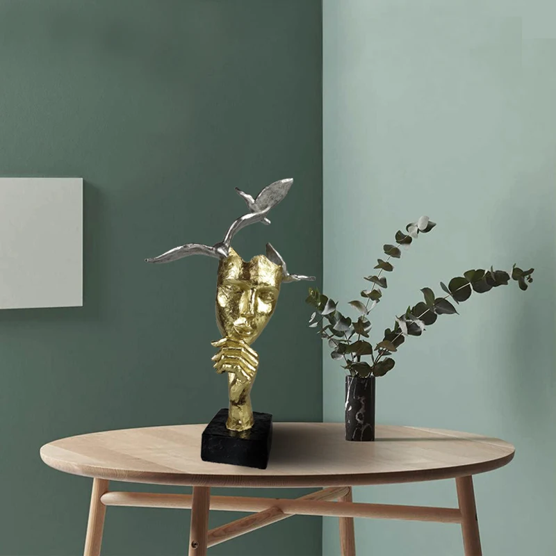 Статуэтки для украшения интерьера аксессуары стола статуэтки миниатюрный