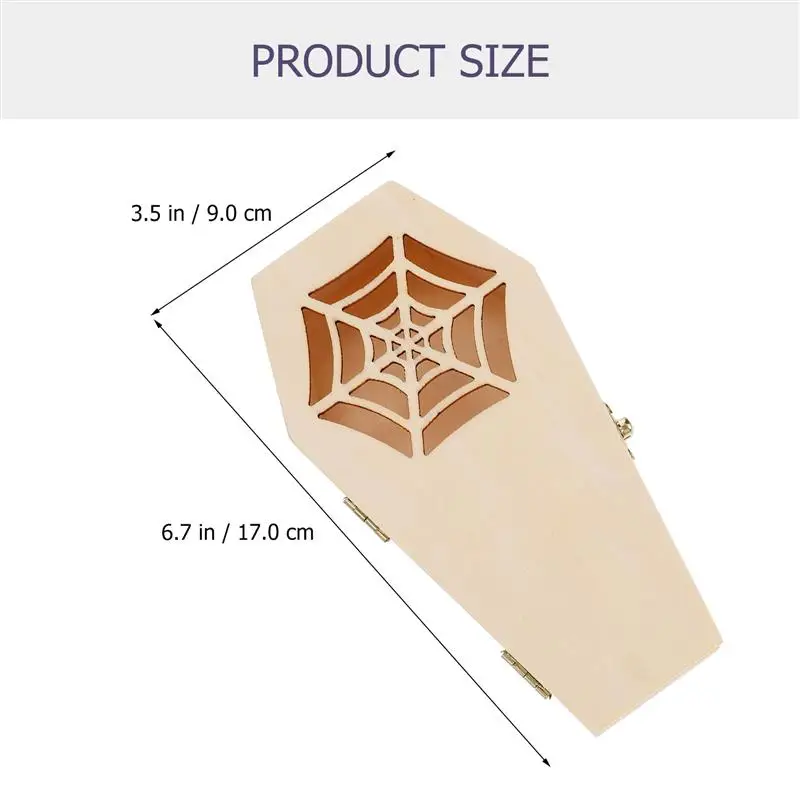 Деревянная коробка-гроб для Хэллоуина деревянные коробки конфет подарков