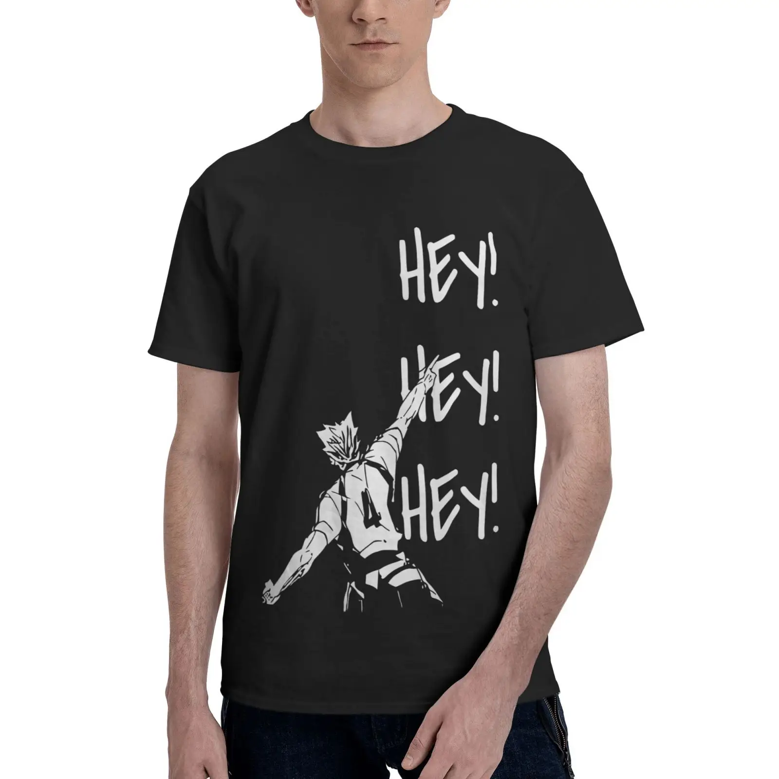 

Bokuto Ace Haikyuu Haikyuu Men T-Shirt Clothes Men Oversize T-Shirts Men's Cotton T-Shirt T Shirt Mens Clothes T Shirt For Men
