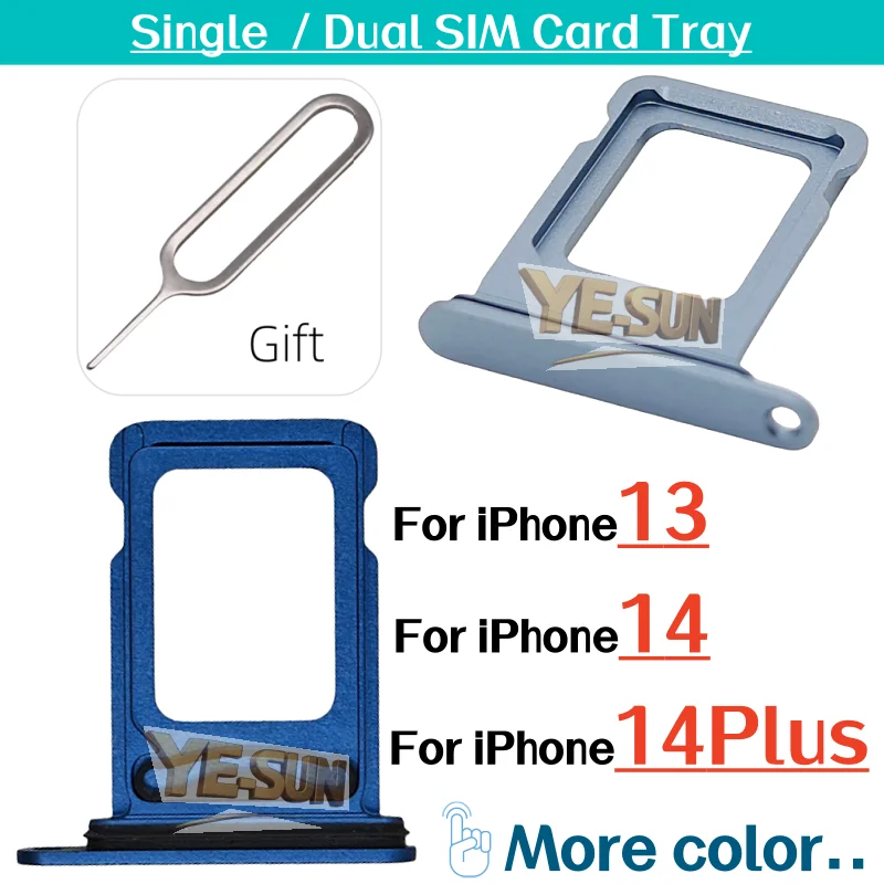 Лоток для SIM-карты (одинарныйдвойной) для iPhone 13, iPhone 14, iPhone 14 Plus с водонепроницаемым резиновым кольцом, сменная деталь (art.: 3920d4e746db7) - 3920d4e746db7