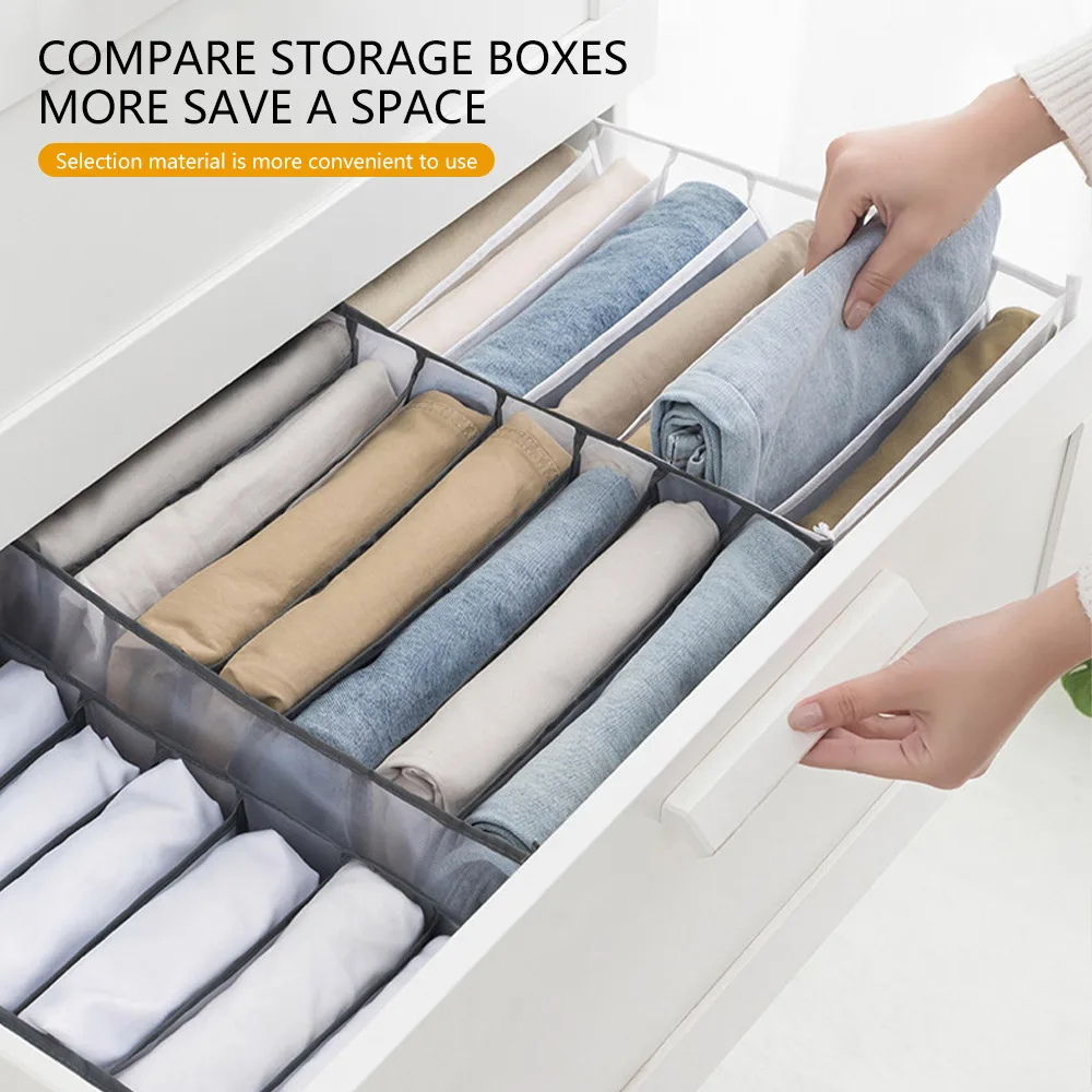 

Closet Organizer Underwear Organizer Foldable Home Cabinet Divider Storage Box Drawer Socks Shorts Bra Storage Boxs Organizer