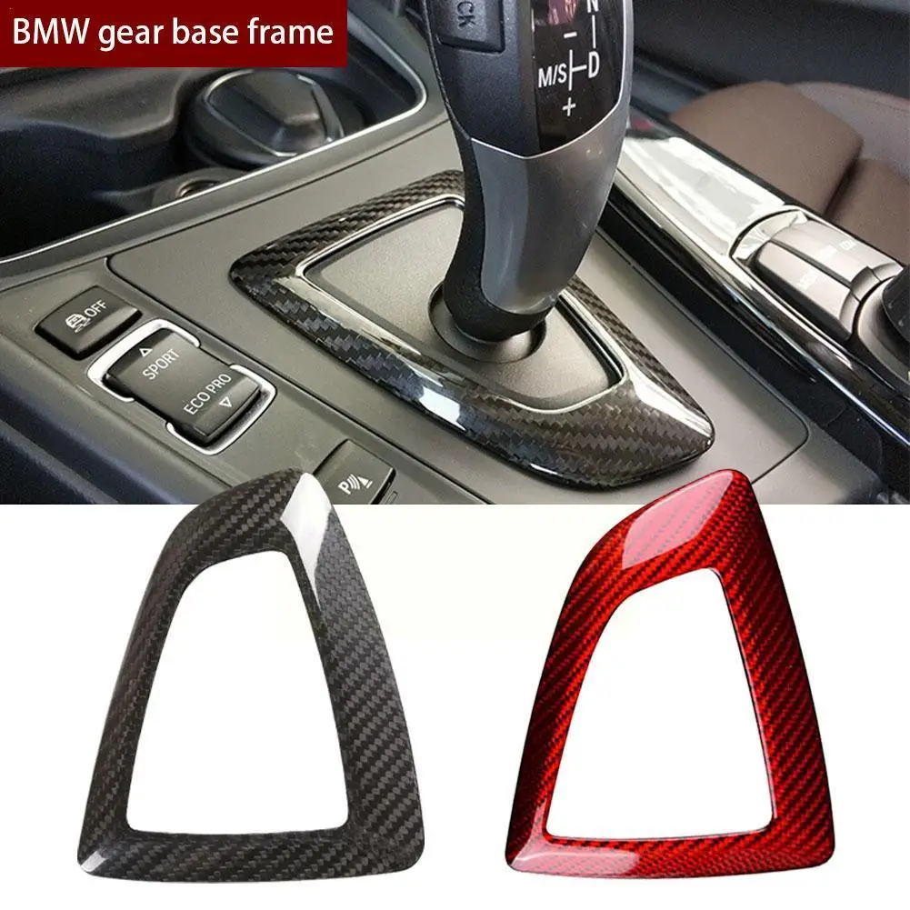 

New Carbon Fiber Car Gear Shift Panel Frame Trim Cover For BMW F30 F34 F35 (2013-2018) F32 F33 F36(2014-2016) X1P8