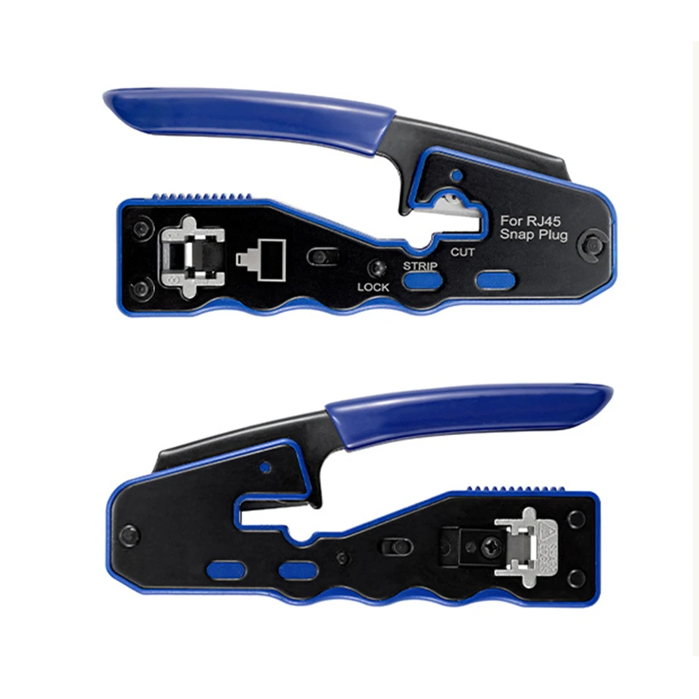 

Crimping Plier Network Cable Plier Stripper Dovetail Clamp Crimping Tool For CAT6/5e Connectors Multifuncti Crystal Head Tool