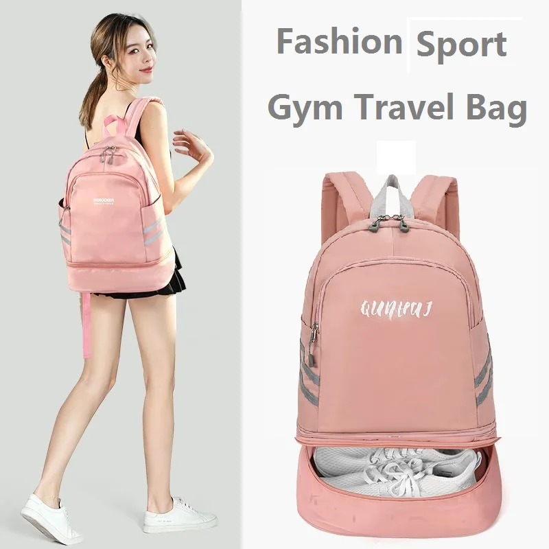 

Women Gym Bag Dry Wet Separation Swim Yoga Fitness Bags For Sport Shoes Training Gymtas Sac De Multifunctional Travel Backpack