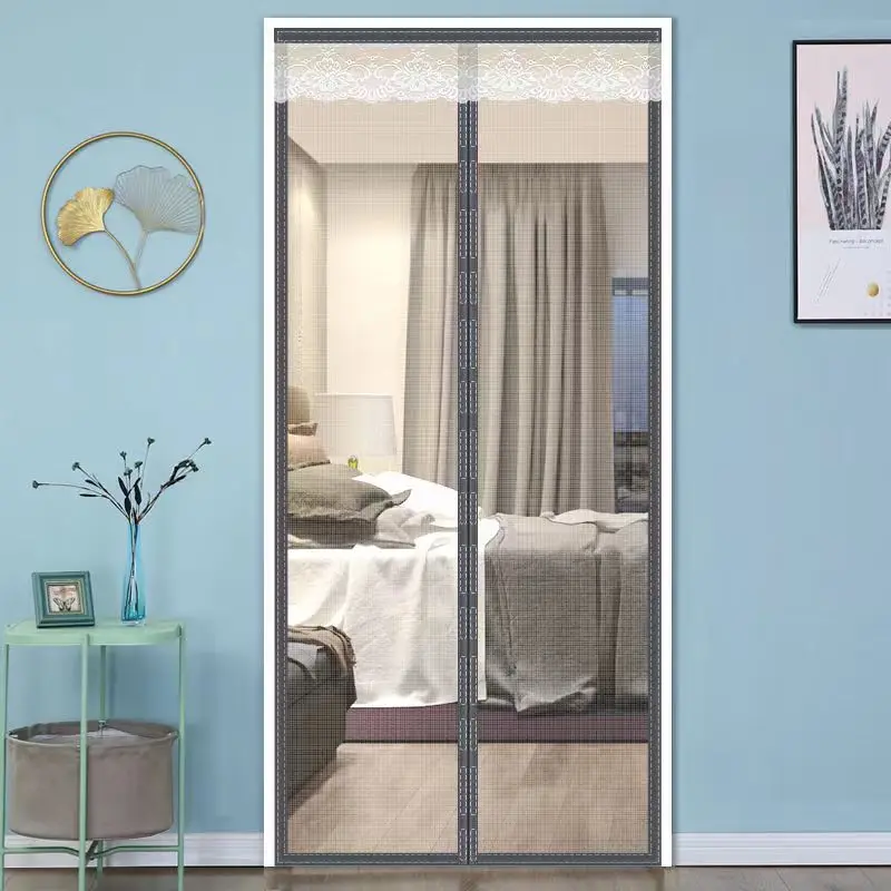 

Anti-mosquito door curtain magnetic Velcro partition curtain summer household perforation-free self-priming door curtain insect