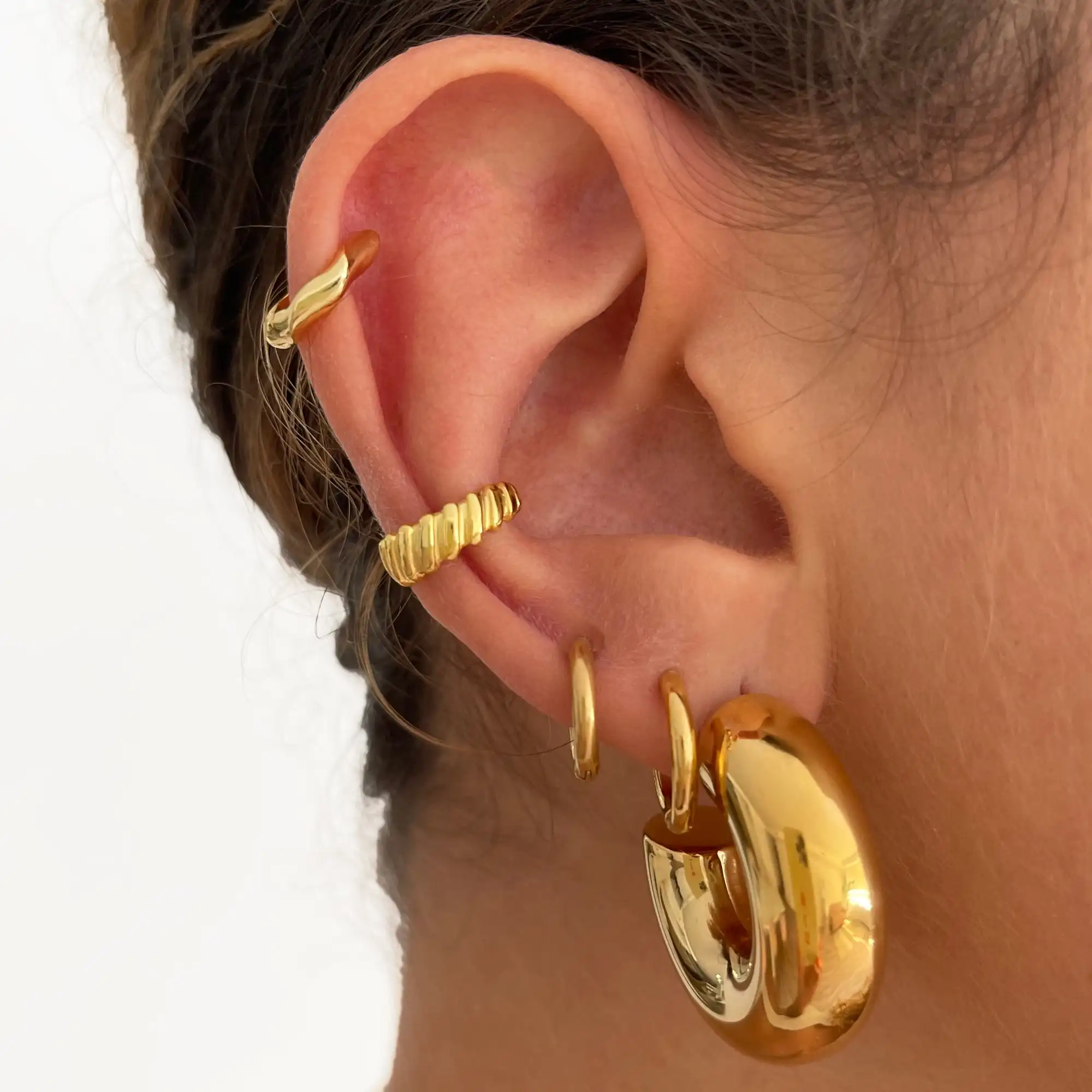 Uworld серьги-кольца из нержавеющей стали плоские ювелирные изделия