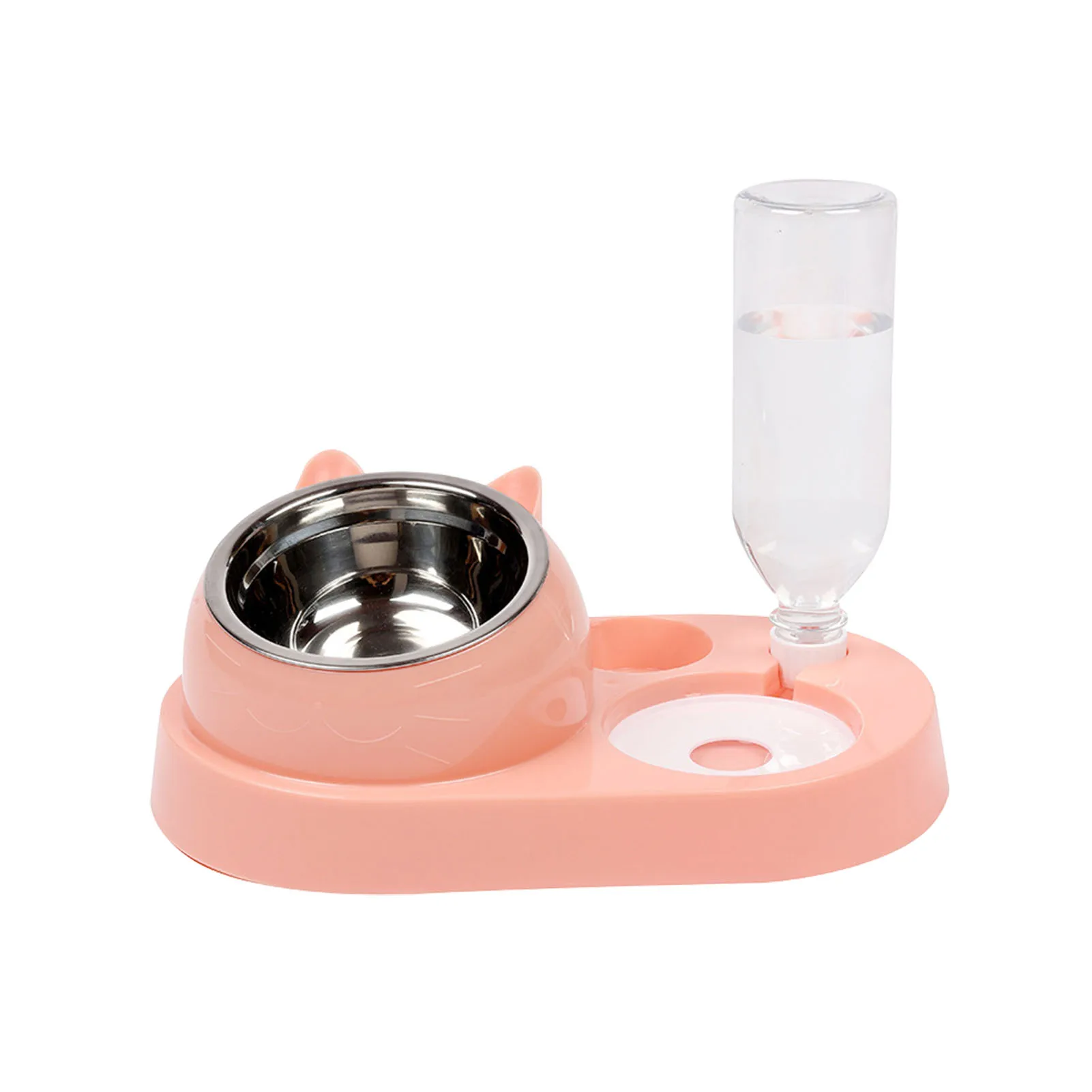 

Raised Cat Food Bowls Raised Cat Food Bowls Cat Food Feeding Dishes With Automatic Cat Water Bottle For Small Dogs And Cats