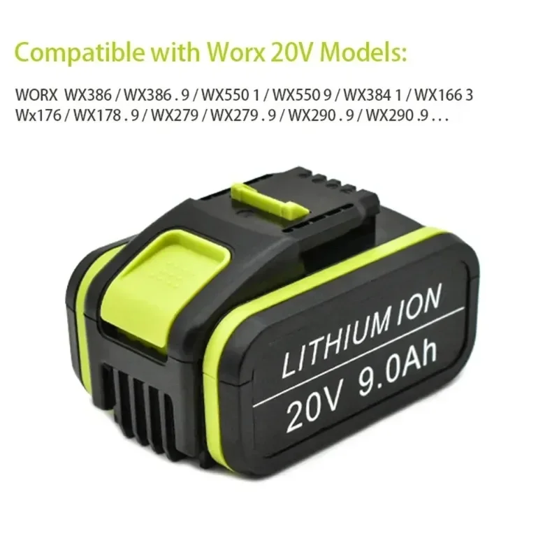 Новинка 100% г. литий-ионный аккумулятор 20 в 9 0 А · ч er400 Worx макс. WA3551 WA 3551 1 WA3553 WA3641 WX373