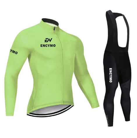 

2022 Pro Team Long Sleeve Cycling Jersey Set Bib Pants Ropa Ciclismo Bicycle Clothing MTB Bike Jersey Uniform Men Clothes