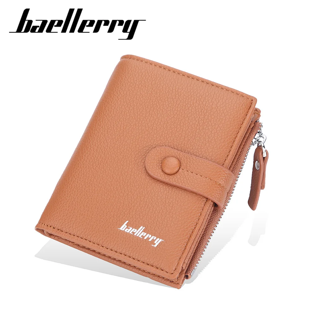 

For Ladies Short Wallet Cross-border Lychee Pattern Multi-card Tri-fold Coin Purse and Printing Processing Buckle Zipper Wallets