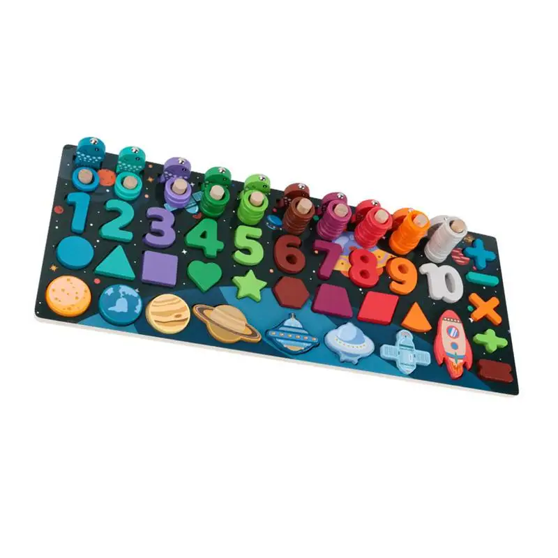 

6 в 1, деревянные развивающие игрушки