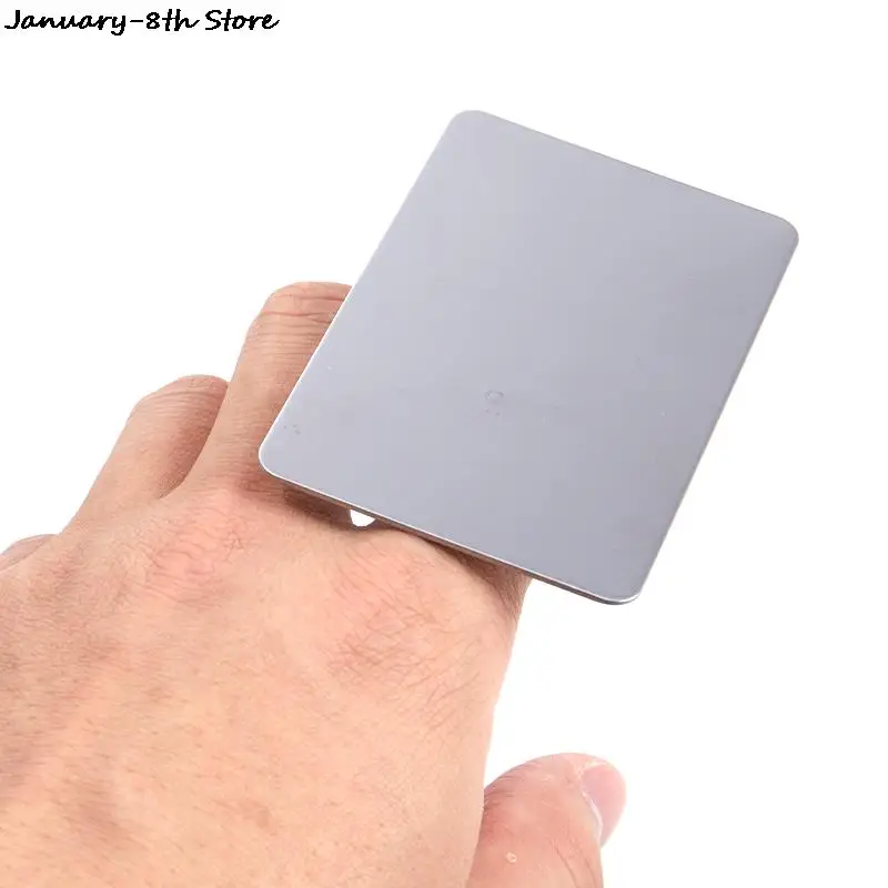 

Finger Ring Color Palette Stainless Steel Plate Make Up Cream Foundation Palette
