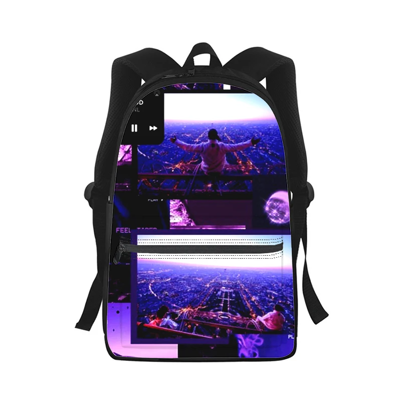 PNL Hip hop rapper Men Women Backpack 3D Print Fashion Student School Bag Laptop Backpack Kids Travel Shoulder Bag