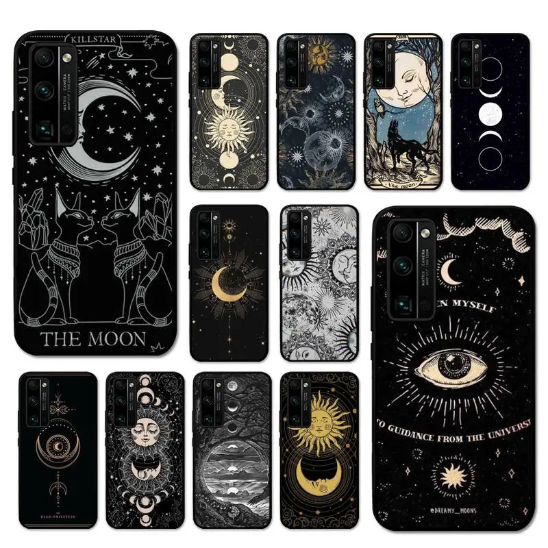 

Witches Moon Tarot Mystery Totem Phone Case for Huawei Honor 70 50 30 9X 7A Pro 60 20 10 I 9 Lite 8 8S 8X 8C 5A Play Cover
