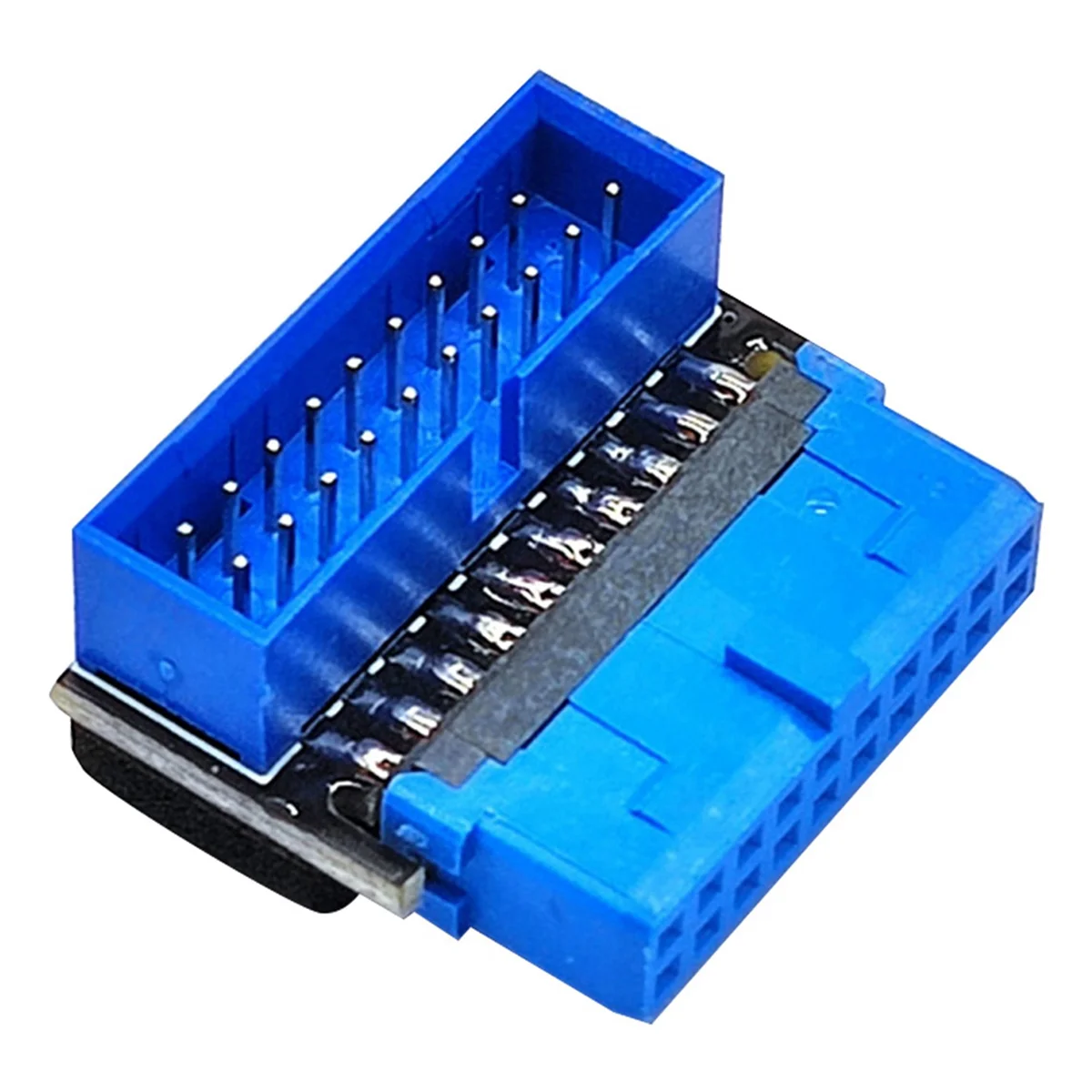 Фото B03B-USB-адаптер разъема USB3.2 GEN1 19-контактный/20-контактный разъем 90-градусный рулевой локоть-конвертер DIY настольная материнская плата B №1