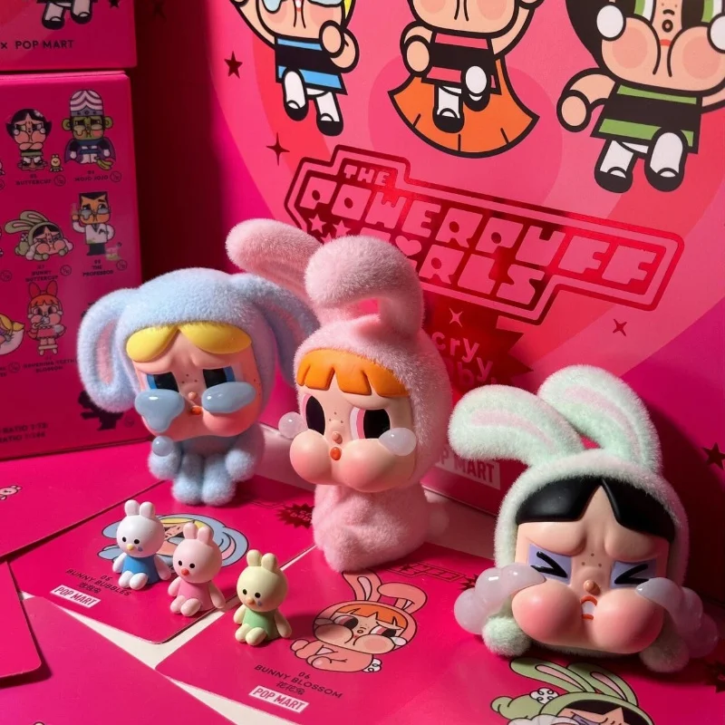 Новый Crybaby слепая коробка Powerpuff Girls Blossom Bubbles Buttercup Mysterious Surprise Фигурка ПВХ Модель